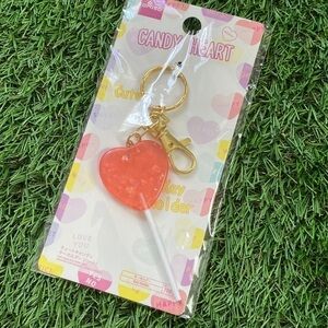 Candy Heart Lollipop Keychain
